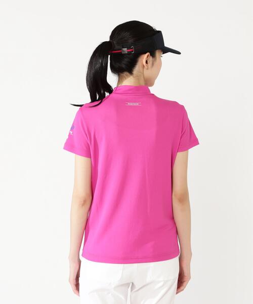 PEARLY GATES(パーリーゲイツ)の「【PEARLY GATES】Stone Cool2冷感ポリエチレンバーズアイ半袖ハイネックカットソー(Tシャツ/カットソー・レディース・ホワイト/ネイビー/ピンク・SMALL/MEDIUM/LARGE)」の20枚目の写真