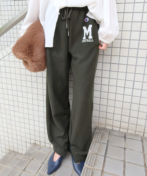 Champion(チャンピオン)の「別注【MISATO×Champion】 スウェットパンツ(スウェットパンツ・レディース・ブラック系その他/アイボリー・MEDIUM)」の2枚目の写真