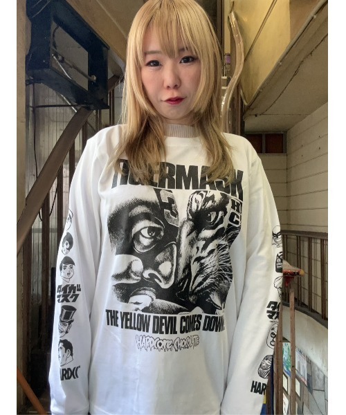 ハードコアチョコレート(ハードコアチョコレート)の「原作版「タイガーマスク」VSミラクル3 ロングスリーブTシャツ(奇跡ホワイト)(Tシャツ/カットソー・メンズ・ホワイト・XX-LARGE/X-LARGE/LARGE)」の8枚目の写真