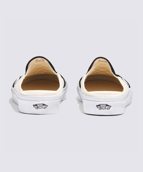 VANS（バンズ）の「クラシック スリッポン ミュール / UA Classic Slip-On M (Checkerb VN0004KTEO11（スリッポン・メンズ・ブラック×ホワイト・4）」の4枚目の写真