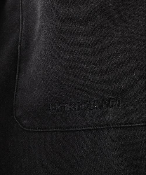 UNKNOWN LONDON（アンノウン・ロンドン）の「UNKNOWNLONDON/アンノウンロンドン/【LHP EXCLUSIVE】LEATHER CROSS BUGGY SHORTS（スウェットパンツ・レディース・ブラック/ホワイト・S/L/M）」の8枚目の写真