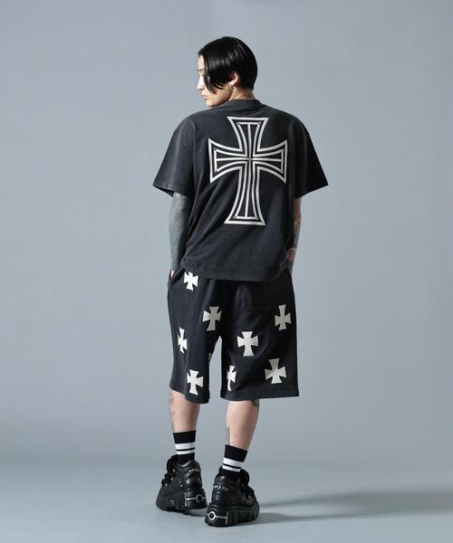 UNKNOWN LONDON（アンノウン・ロンドン）の「UNKNOWNLONDON/アンノウンロンドン/【LHP EXCLUSIVE】LEATHER CROSS BUGGY SHORTS（スウェットパンツ・レディース・ブラック/ホワイト・S/L/M）」の14枚目の写真