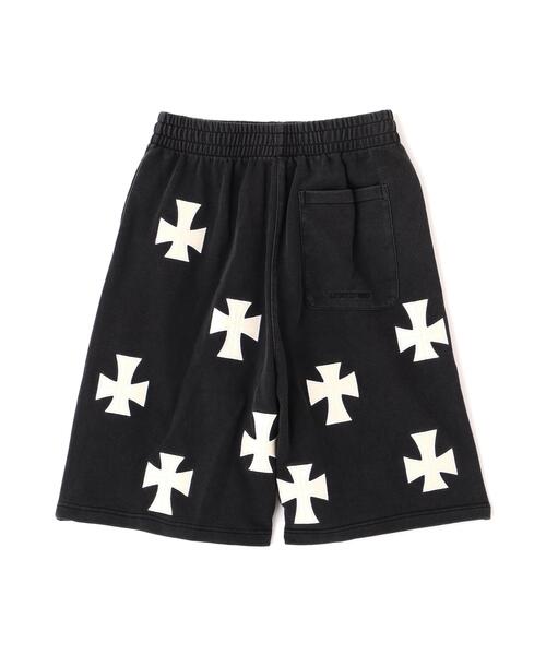 UNKNOWN LONDON（アンノウン・ロンドン）の「UNKNOWNLONDON/アンノウンロンドン/【LHP EXCLUSIVE】LEATHER CROSS BUGGY SHORTS（スウェットパンツ・レディース・ブラック/ホワイト・S/L/M）」の16枚目の写真