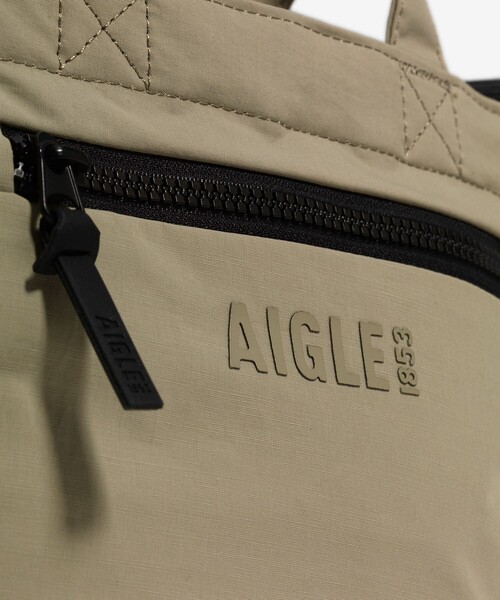 AIGLE(エーグル)の「CITY 撥水 2WAYミニショルダーバッグ 2L(ショルダーバッグ・レディース・ブラック/ベージュ・FREE)」の6枚目の写真