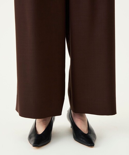 BALLSEY(ボールジィ)の「ライトカルゼ 2タックワイドパンツ(その他パンツ・レディース・グレー/ライトブルー/ブラック/ダークブラウン・38/32/34/36)」の12枚目の写真