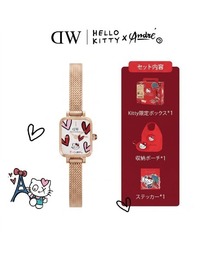 Daniel Wellington（ダニエルウェリントン）の「DW | Hello Kitty × Andre  Quadro Mini Combo（アナログ腕時計）」