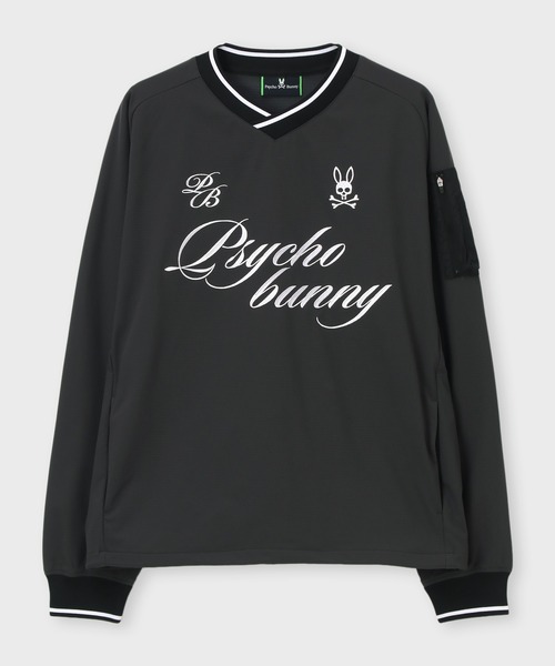 Psycho Bunny（サイコバニー）の「[GOLF]Dot-Air ユーティリティポケット Vネックブルゾン（ブルゾン・メンズ・ブラック/チャコールグレー/ライトグレー・MEDIUM/X-LARGE/LARGE）」の13枚目の写真