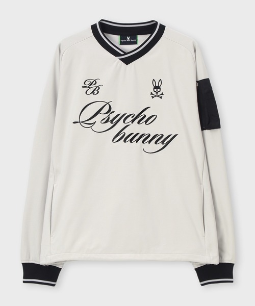 Psycho Bunny（サイコバニー）の「[GOLF]Dot-Air ユーティリティポケット Vネックブルゾン（ブルゾン・メンズ・ブラック/チャコールグレー/ライトグレー・MEDIUM/X-LARGE/LARGE）」の22枚目の写真