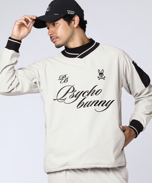 Psycho Bunny（サイコバニー）の「[GOLF]Dot-Air ユーティリティポケット Vネックブルゾン（ブルゾン・メンズ・ブラック/チャコールグレー/ライトグレー・MEDIUM/X-LARGE/LARGE）」の17枚目の写真