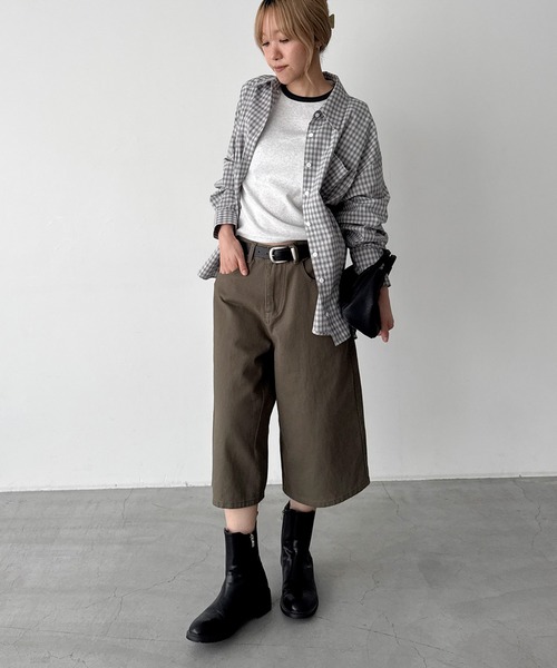 CANAL JEAN(キャナルジーン)の「El mar グラフチェックシャツ(シャツ/ブラウス・レディース・グレー/チャコールグレー・ONE SIZE)」の10枚目の写真