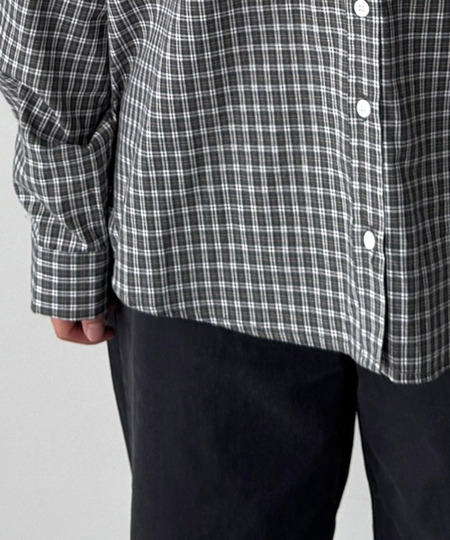 CANAL JEAN(キャナルジーン)の「El mar グラフチェックシャツ(シャツ/ブラウス・レディース・グレー/チャコールグレー・ONE SIZE)」の15枚目の写真