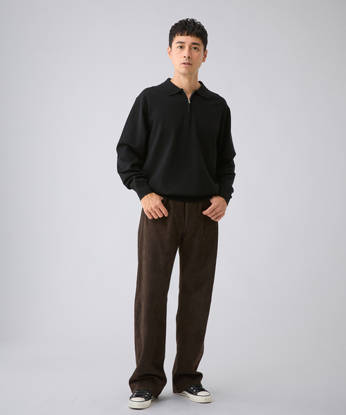 EDIFICE(エディフィス)の「ゴート スエード ワイドパンツ(その他パンツ・メンズ・ブラウン・MEDIUM/LARGE)」の2枚目の写真