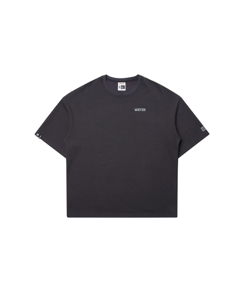 WAYDN（ウェイドゥン）の「[ALI] ALI オーバーサイズ レタリング ショートスリーブ チャコール（Tシャツ/カットソー・メンズ・その他・MEDIUM/LARGE/X-LARGE/XX-LARGE）」の5枚目の写真