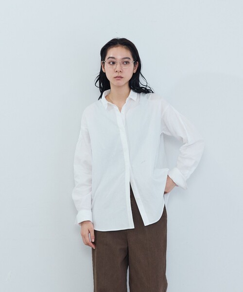 ADIEU TRISTESSE(アデュートリステス)の「刺繍入りシャツ(シャツ/ブラウス・レディース・ホワイト/ピンク/グレー系その他・38)」の2枚目の写真