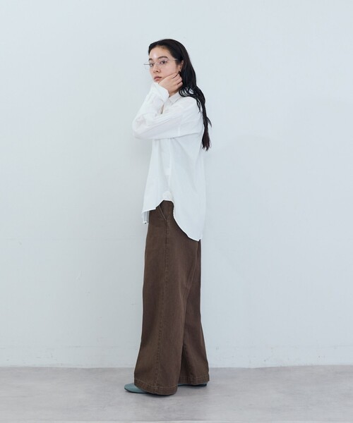 ADIEU TRISTESSE(アデュートリステス)の「刺繍入りシャツ(シャツ/ブラウス・レディース・ホワイト/ピンク/グレー系その他・38)」の5枚目の写真