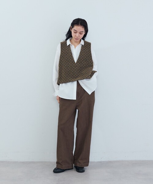 ADIEU TRISTESSE(アデュートリステス)の「刺繍入りシャツ(シャツ/ブラウス・レディース・ホワイト/ピンク/グレー系その他・38)」の7枚目の写真