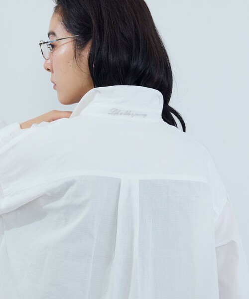 ADIEU TRISTESSE(アデュートリステス)の「刺繍入りシャツ(シャツ/ブラウス・レディース・ホワイト/ピンク/グレー系その他・38)」の12枚目の写真