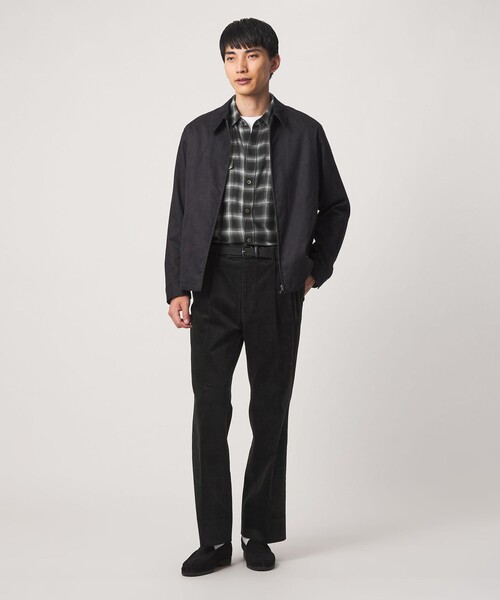 green label relaxing(グリーンレーベルリラクシング)の「P/CU/W オンブレ チェック 2フラップポケット シャツ(シャツ/ブラウス・メンズ・ブラック/ブラウン系・L/XL/M/S)」の4枚目の写真