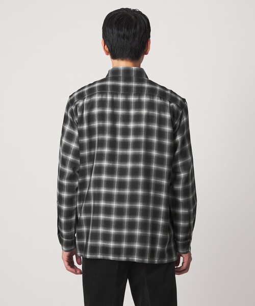 green label relaxing(グリーンレーベルリラクシング)の「P/CU/W オンブレ チェック 2フラップポケット シャツ(シャツ/ブラウス・メンズ・ブラック/ブラウン系・L/XL/M/S)」の11枚目の写真