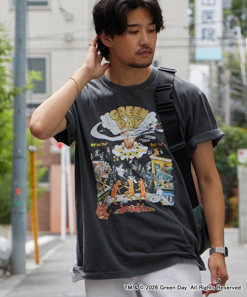 GOOD ROCK SPEED(グッドロックスピード)の「GOOD ROCK SPEED/グッドロックスピード GREENDAY Tshirts グリーンデイ クルーネック デザインTシャツ ライブ バンド メンズ レディース ユニセックス 2026年秋 秋服(Tシャツ/カットソー・メンズ・チャコール・M/L/XL)」の7枚目の写真