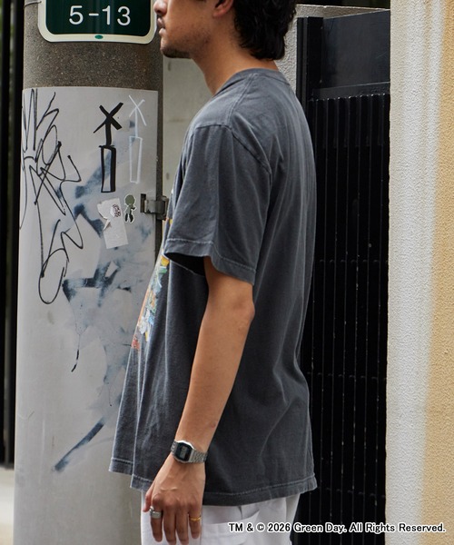 GOOD ROCK SPEED(グッドロックスピード)の「GOOD ROCK SPEED/グッドロックスピード GREENDAY Tshirts グリーンデイ クルーネック デザインTシャツ ライブ バンド メンズ レディース ユニセックス 2026年秋 秋服(Tシャツ/カットソー・メンズ・チャコール・M/L/XL)」の13枚目の写真