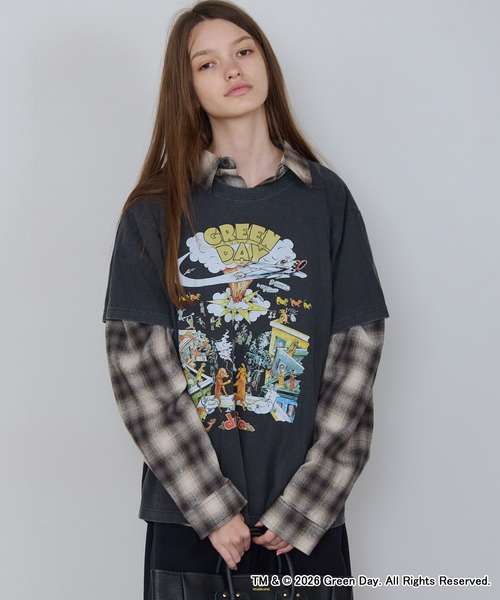 GOOD ROCK SPEED(グッドロックスピード)の「GOOD ROCK SPEED/グッドロックスピード GREENDAY Tshirts グリーンデイ クルーネック デザインTシャツ ライブ バンド メンズ レディース ユニセックス 2026年秋 秋服(Tシャツ/カットソー・メンズ・チャコール・M/L/XL)」の16枚目の写真