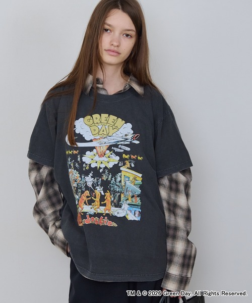 GOOD ROCK SPEED(グッドロックスピード)の「GOOD ROCK SPEED/グッドロックスピード GREENDAY Tshirts グリーンデイ クルーネック デザインTシャツ ライブ バンド メンズ レディース ユニセックス 2026年秋 秋服(Tシャツ/カットソー・メンズ・チャコール・M/L/XL)」の18枚目の写真