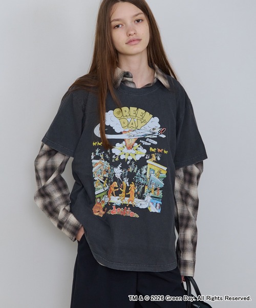 GOOD ROCK SPEED(グッドロックスピード)の「GOOD ROCK SPEED/グッドロックスピード GREENDAY Tshirts グリーンデイ クルーネック デザインTシャツ ライブ バンド メンズ レディース ユニセックス 2026年秋 秋服(Tシャツ/カットソー・メンズ・チャコール・M/L/XL)」の19枚目の写真