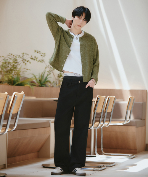 GCLIP(ジクリップ)の「リラックス セミワイド ハーフバンディング チノパンツ 3色展開(その他パンツ・メンズ・ホワイト/ブラック/ライトベージュ・MEDIUM/LARGE/X-LARGE/XX-LARGE)」の16枚目の写真