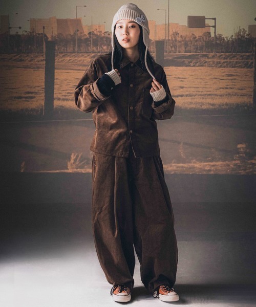 EFFECTEN(エフェクテン)の「mj11997-Cordury shirts jaket シャツジャケット(efsc-07)(その他アウター・メンズ・ブラウン・M/L)」の2枚目の写真