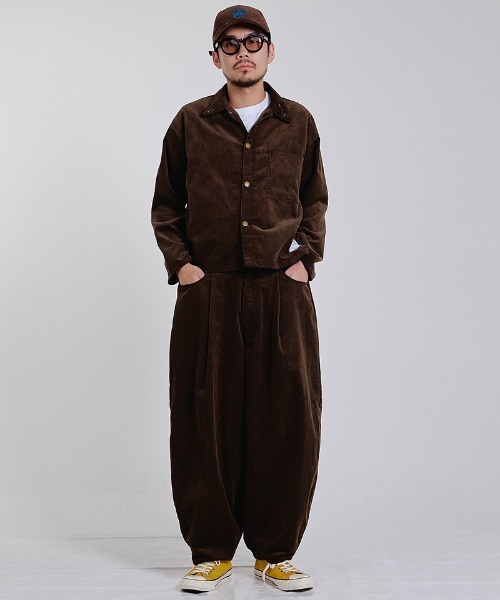 EFFECTEN(エフェクテン)の「mj11997-Cordury shirts jaket シャツジャケット(efsc-07)(その他アウター・メンズ・ブラウン・M/L)」の6枚目の写真