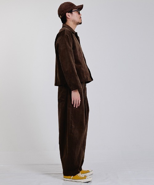 EFFECTEN(エフェクテン)の「mj11997-Cordury shirts jaket シャツジャケット(efsc-07)(その他アウター・メンズ・ブラウン・M/L)」の7枚目の写真