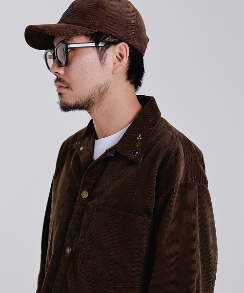 EFFECTEN(エフェクテン)の「mj11997-Cordury shirts jaket シャツジャケット(efsc-07)(その他アウター・メンズ・ブラウン・M/L)」の9枚目の写真