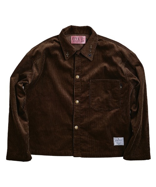 EFFECTEN(エフェクテン)の「mj11997-Cordury shirts jaket シャツジャケット(efsc-07)(その他アウター・メンズ・ブラウン・M/L)」の11枚目の写真