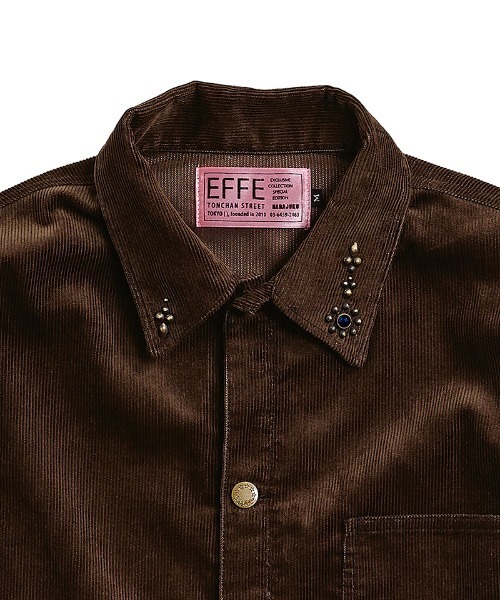 EFFECTEN(エフェクテン)の「mj11997-Cordury shirts jaket シャツジャケット(efsc-07)(その他アウター・メンズ・ブラウン・M/L)」の12枚目の写真