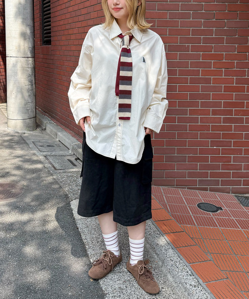 DOUBLE NAME(ダブルネーム)の「バミューダカーゴパンツ(カーゴパンツ・レディース・カーキ/ライトグレー/ブラック・FREE)」の20枚目の写真
