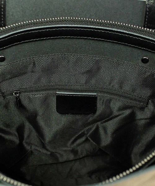 TopIsm(トップイズム)の「スプリットレザートートバッグ(縦型)(トートバッグ・メンズ・ネイビー/グレー/ブラウン/ブラック・F)」の16枚目の写真