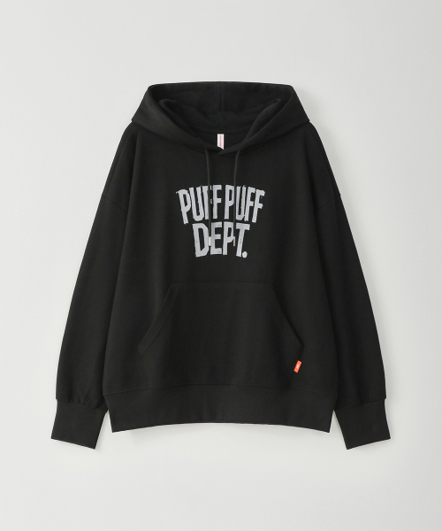 PUFF PUFF DEPT(パフパフ・デプト)の「PPD グランジ クロップドフーディ ブラック(パーカー・レディース・その他・MEDIUM/LARGE)」の1枚目の写真