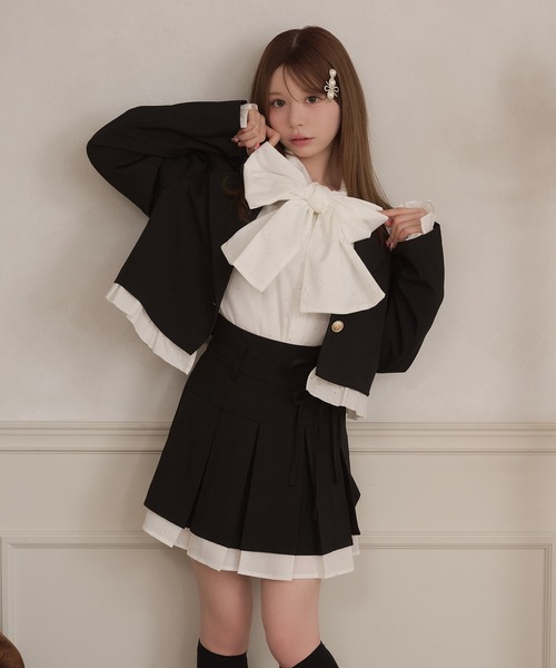 apres jour(アプレジュール)の「【セット着用可能】アソート裾フリルショートジャケット(テーラードジャケット・レディース・ブラック/グレー/ブラウン・フリー/X-LARGE)」の19枚目の写真