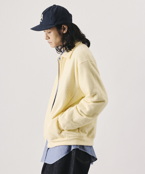 FREAK'S STORE(フリークスストア)の「リラックスフィット シャギー裏毛 ジップアップカーディガン(カーディガン/ボレロ・メンズ・ブラック/ブラウン/イエロー/ライトグレー・MEDIUM/LARGE)」の22枚目の写真