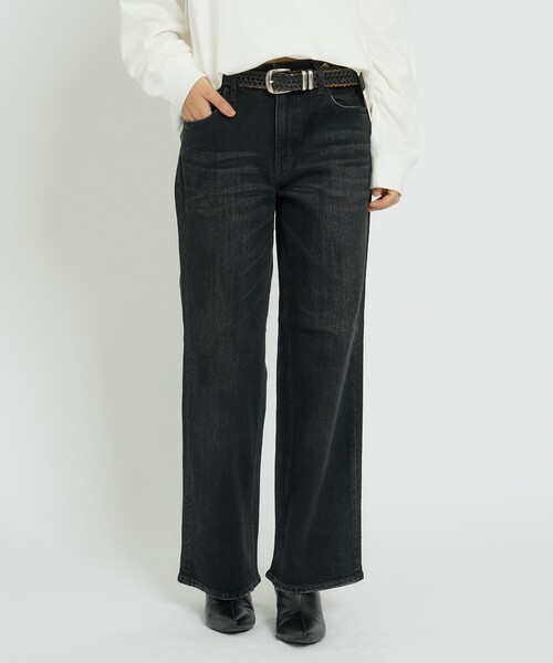 Healthy denim(ヘルシーデニム)の「【Healthy denim / ヘルシーデニム】Pink Pepper Midrise/定番/デニムパンツ/秋冬カラー【WEB限定】(デニムパンツ・レディース・ブラック・23/24/25)」の3枚目の写真