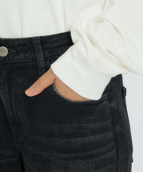 Healthy denim(ヘルシーデニム)の「【Healthy denim / ヘルシーデニム】Pink Pepper Midrise/定番/デニムパンツ/秋冬カラー【WEB限定】(デニムパンツ・レディース・ブラック・23/24/25)」の14枚目の写真