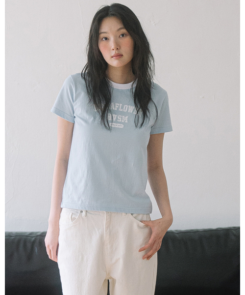 HAVISM（ヘビズム）の「LLF NECK S/S TEE(SKY BLUE)（Tシャツ/カットソー・レディース・その他・LARGE/SMALL）」の3枚目の写真