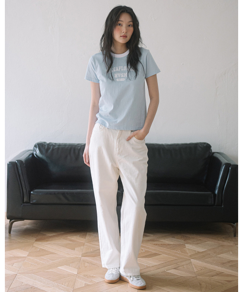 HAVISM（ヘビズム）の「LLF NECK S/S TEE(SKY BLUE)（Tシャツ/カットソー・レディース・その他・LARGE/SMALL）」の4枚目の写真