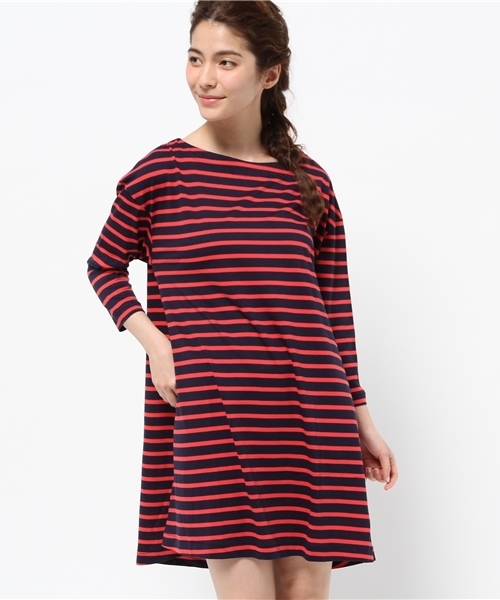 IRONY(アイロニー)の「ボーダーAラインワンピース(ワンピース・レディース・ネイビー/オレンジ・ONE SIZE)」の16枚目の写真