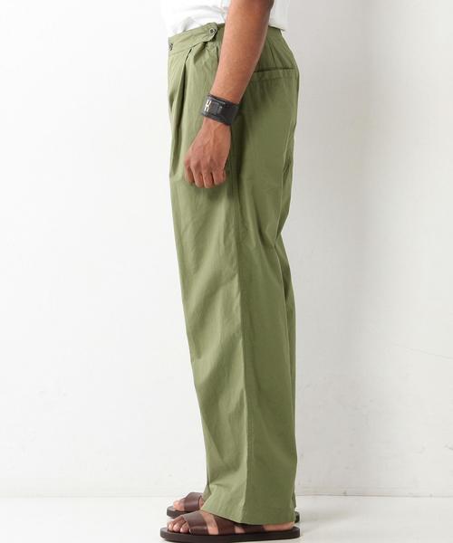 UNITED ARROWS（ユナイテッドアローズ）の「UAS コットン 1P ワイド◆（その他パンツ・メンズ・オリーブ・MEDIUM/SMALL/LARGE）」の4枚目の写真