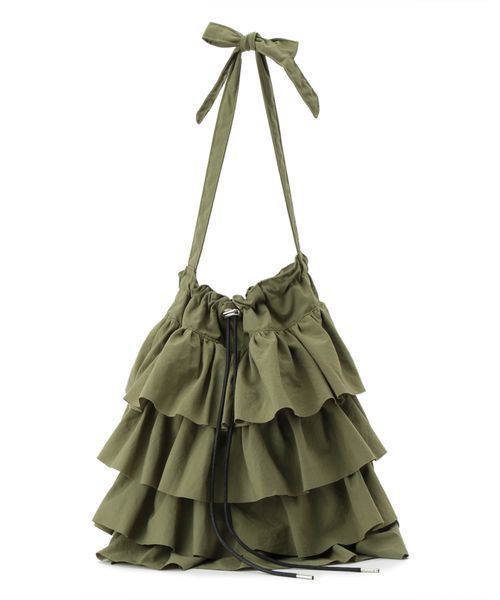 Casselini(キャセリーニ)の「【Casselini】フリルショルダーバッグ(ショルダーバッグ・レディース・ブラック/カーキ/ブラウン/ブラック系その他・FREE)」の19枚目の写真