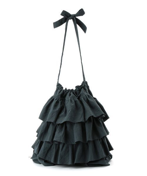 Casselini(キャセリーニ)の「【Casselini】フリルショルダーバッグ(ショルダーバッグ・レディース・ブラック/カーキ/ブラウン/ブラック系その他・FREE)」の14枚目の写真