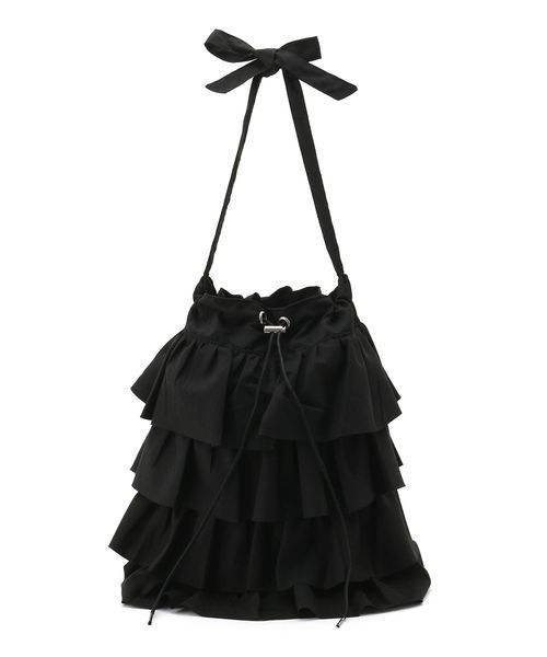 Casselini(キャセリーニ)の「【Casselini】フリルショルダーバッグ(ショルダーバッグ・レディース・ブラック/カーキ/ブラウン/ブラック系その他・FREE)」の11枚目の写真