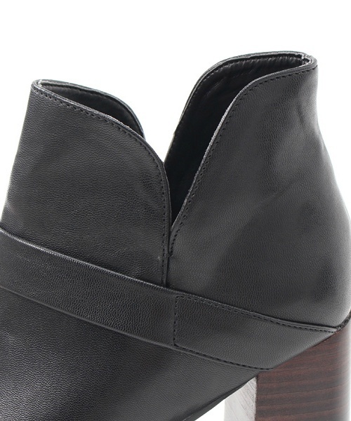 laboratory work(ラボラトリーワーク)の「ツートンヒールショートブーツ(ブーティ・レディース・ライトブラウン/ブラック・MEDIUM/LARGE)」の13枚目の写真